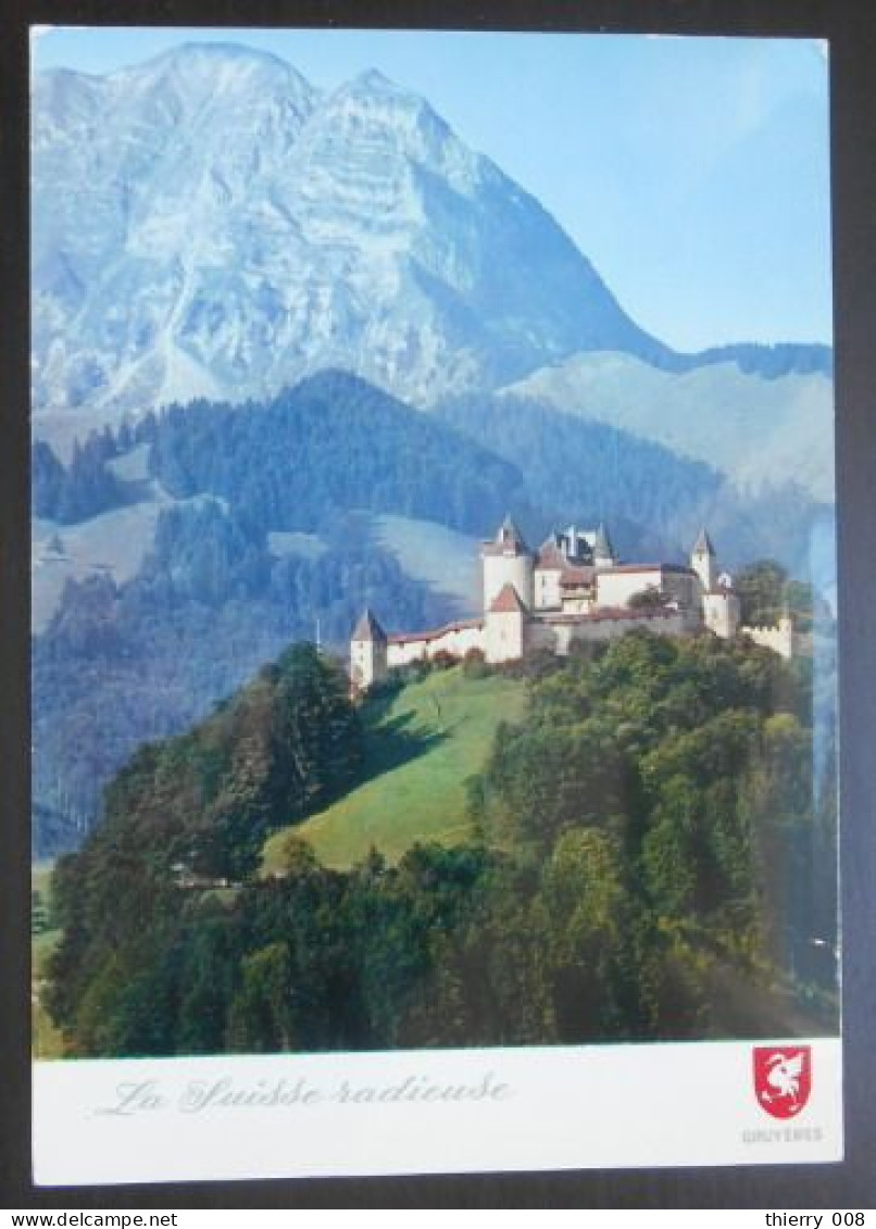 E64 Carte Postale Suisse Le Chateau De Gruyères Et Le Moleson - Gruyères