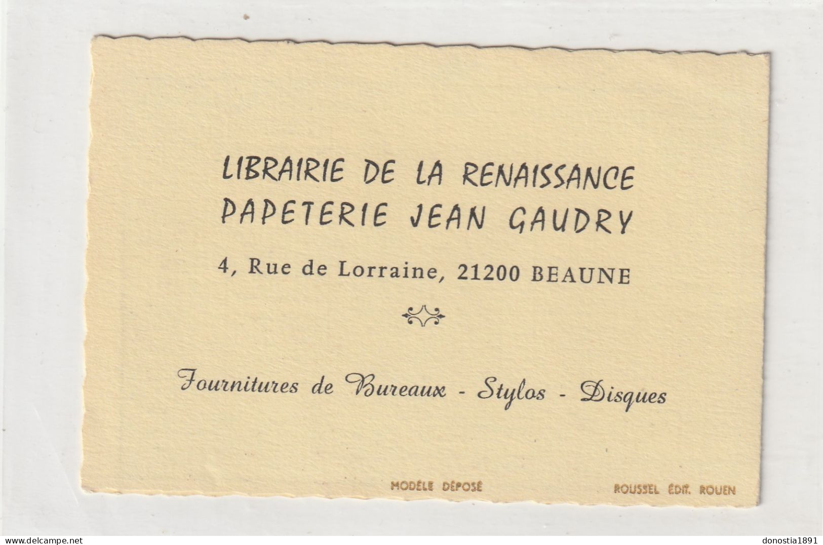 Calendrier De Poche (80x120 Replié)1975- Publicité Librairie Jean GAUDRY à BEAUNE (21) Double Volet , Proverbe , - Klein Formaat: 1971-80