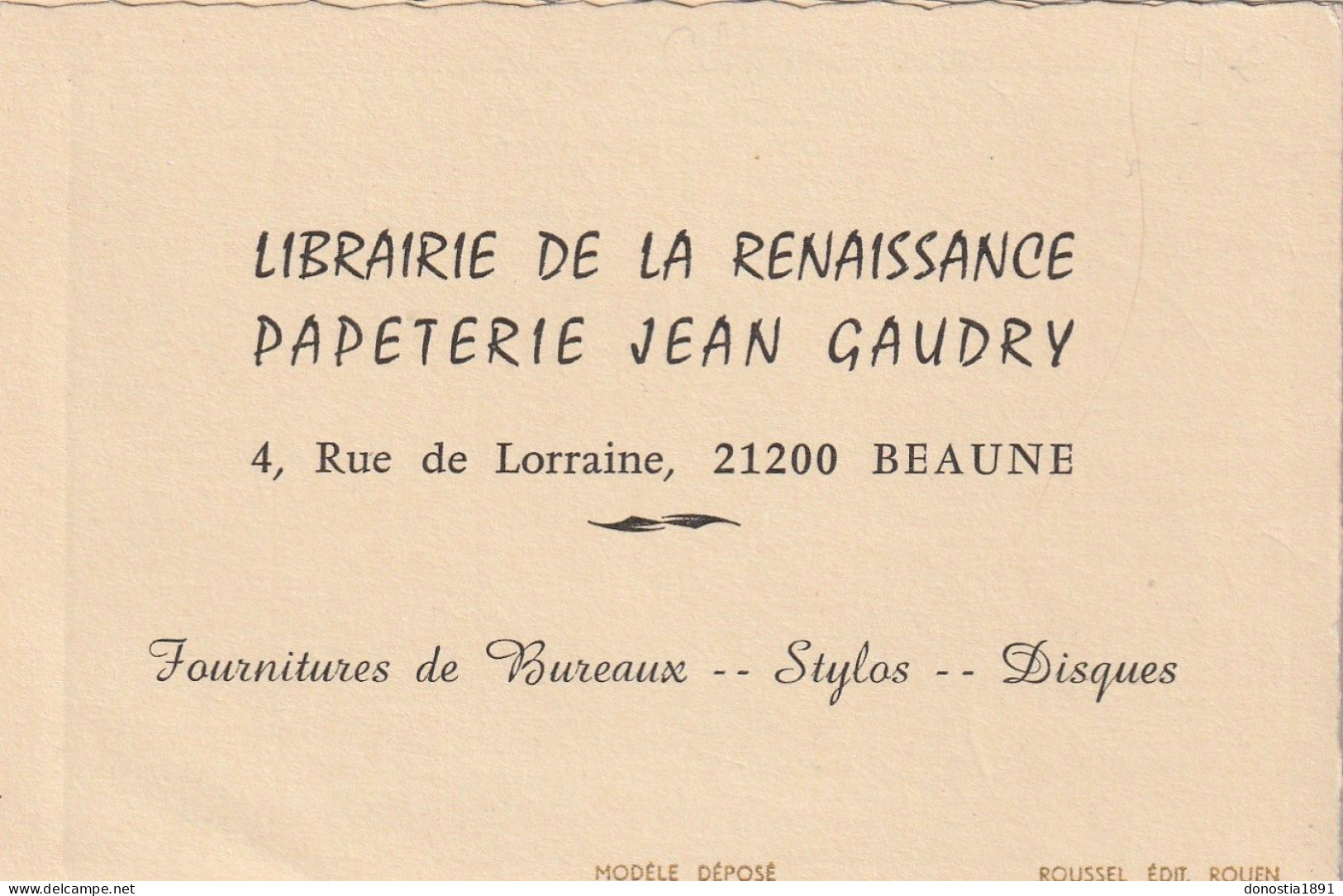 Calendrier De Poche (80x120 Replié)1974- Publicité Librairie Jean GAUDRY à BEAUNE (21)double Volet ,citation A. Carrel - Small : 1971-80