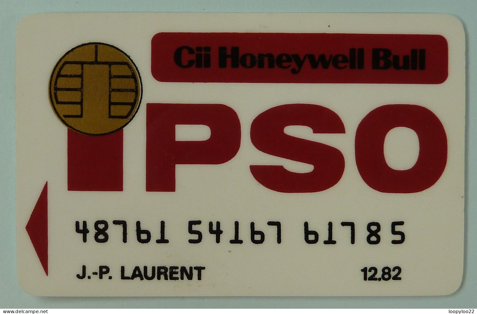 FRANCE - IPSO - Cii Honeywell Bull Smartcard - Specimen - 1982 - Internes