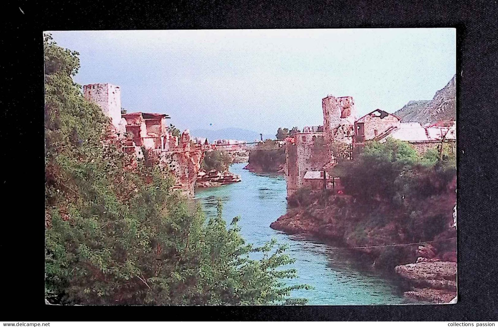 Cp, Bosnie Herzegovine, Mostar, La Passerelle Remplaçant Le Vieux Pont, Vierge, Photo P. Grangeot - Bosnia And Herzegovina