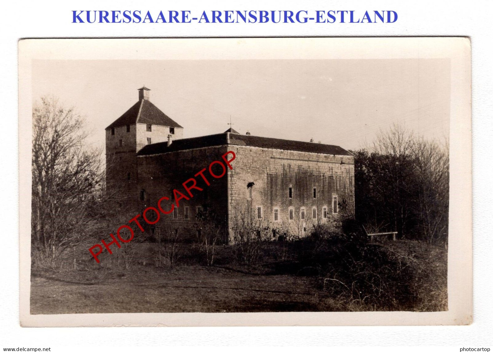 KURESSAARE-ARENSBURG-CARTE PHOTO Allemande-GUERRE-14-18-1 WK-Militaria-ÖSEL-ESTLAND - Estland