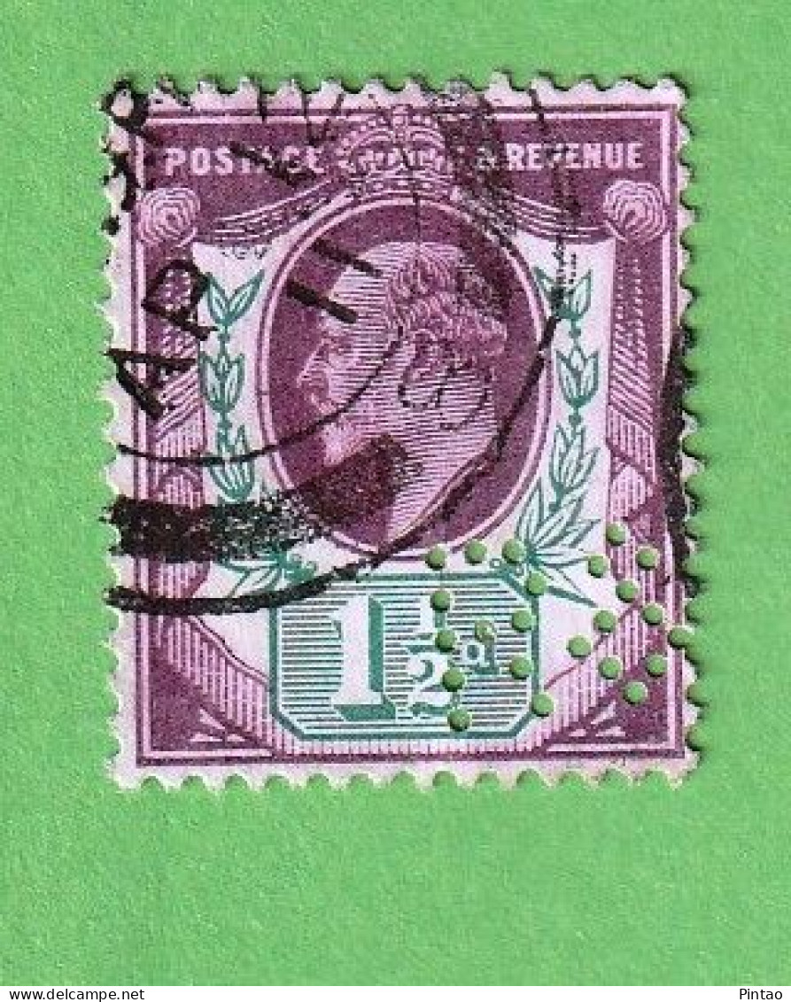 GBT1961- GRÃ-BRETANHA 1902_ 11- USD_ PERFURADO_ VC= $22,50 - Used Stamps