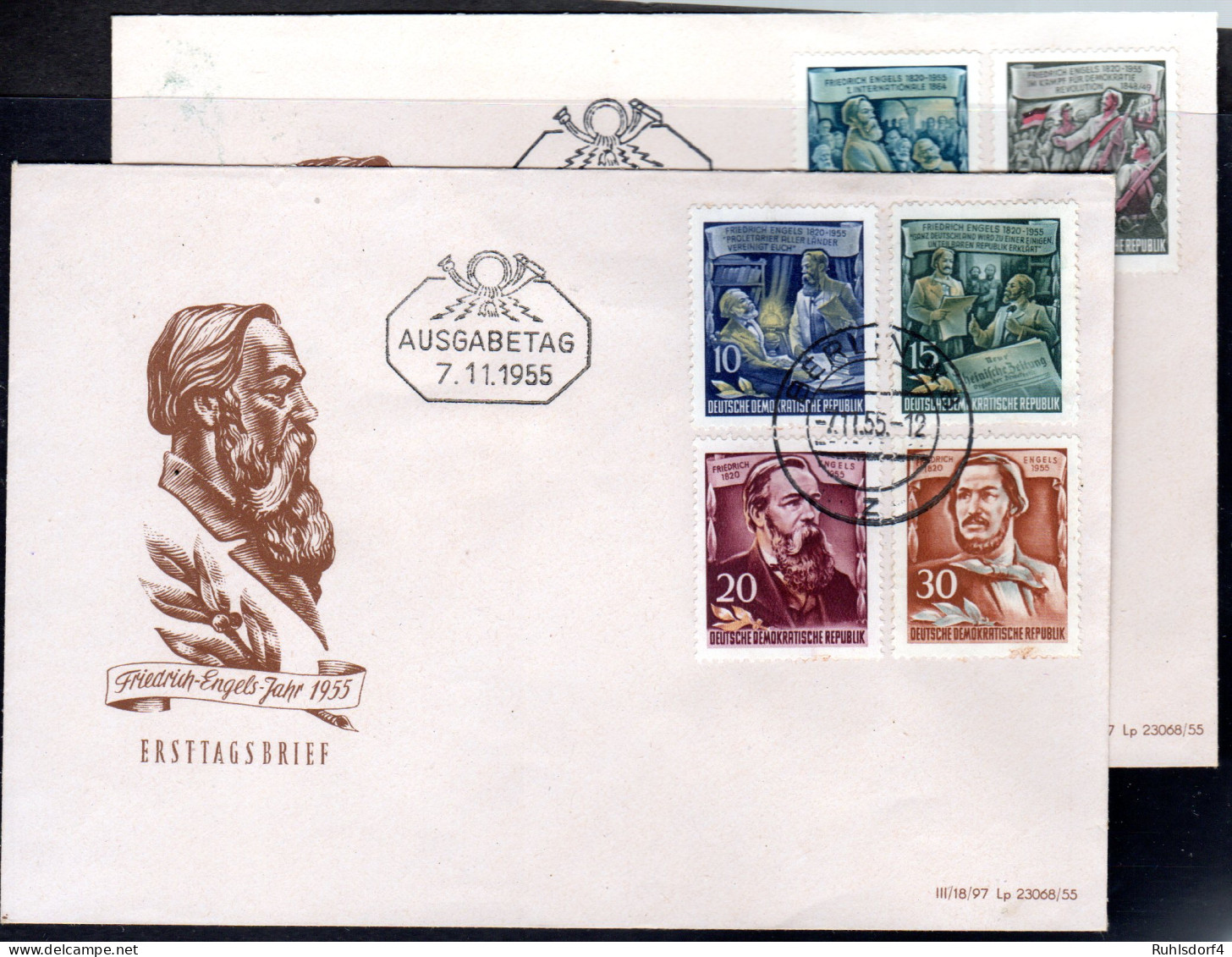 DDR Mi.-Nr.485-90 (Engels) Auf FDC - Sonstige & Ohne Zuordnung