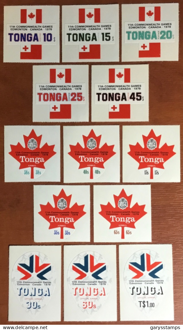 Tonga 1978 Commonwealth Games Complete Set MNH - Tonga (1970-...)