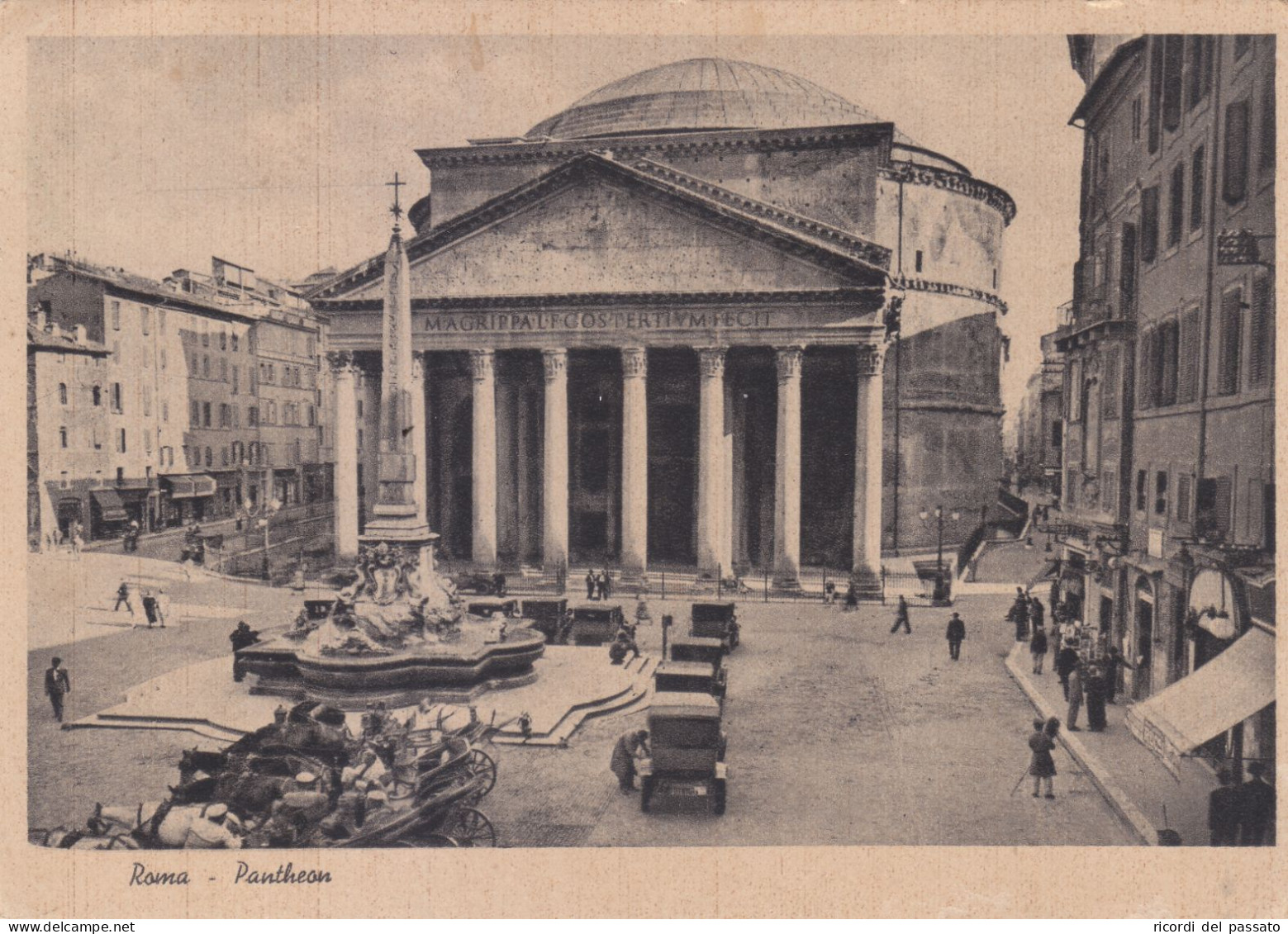 Cartolina Roma - Pantheon - Panteón