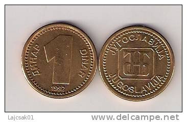 Yugoslavia 1 Dinar 1992. KM#149 High Grade - Jugoslawien