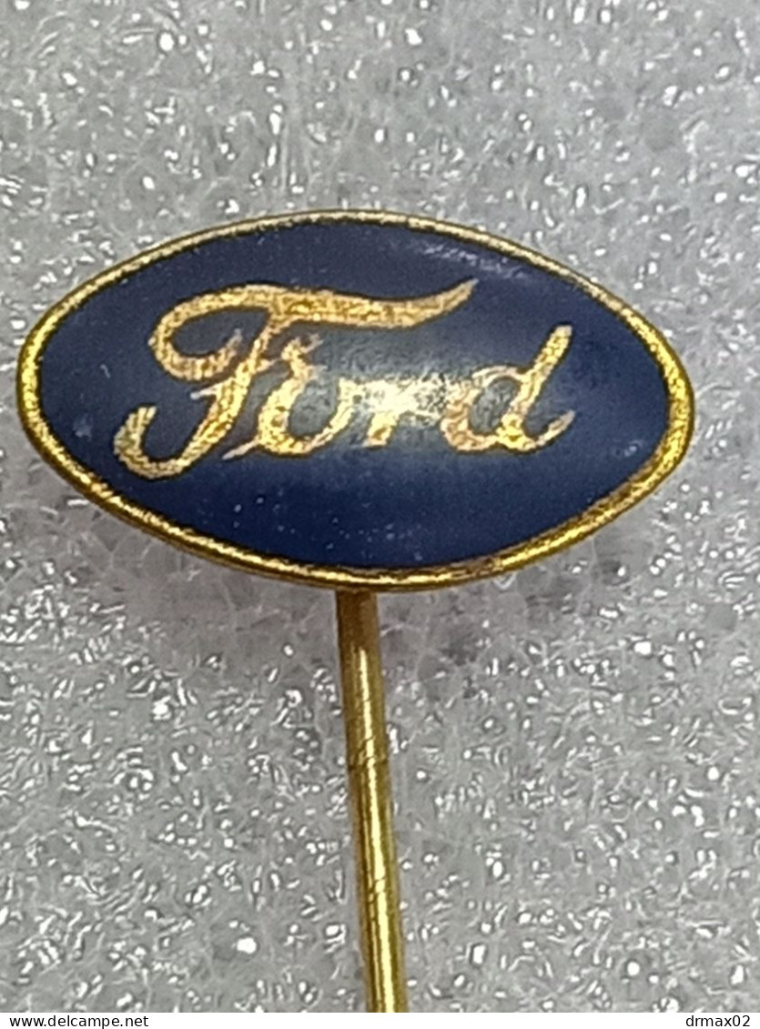 FORD Auto Moto Industry / Car OLD LOGO Voiture   - Vintage Pin Badge Yugoslavia '70 - Ford