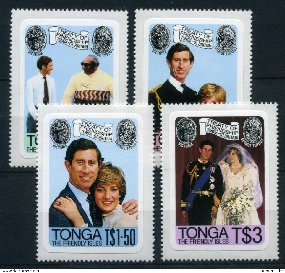 Tonga 786-89 Postfrisch Königshäuser #HX244 - Tonga (1970-...)