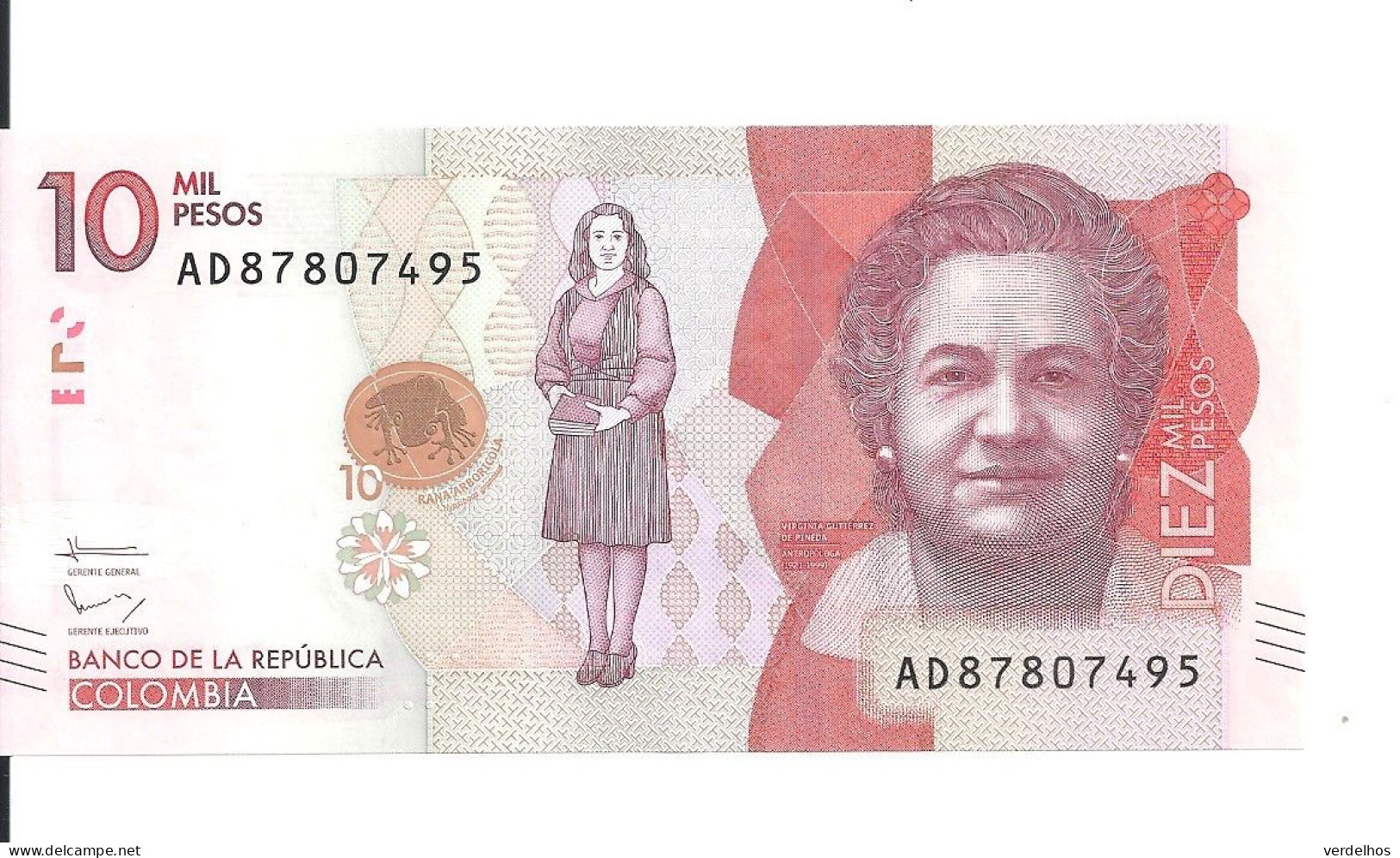 COLOMBIE 10000 PESOS 2016 UNC P 460 - Colombia