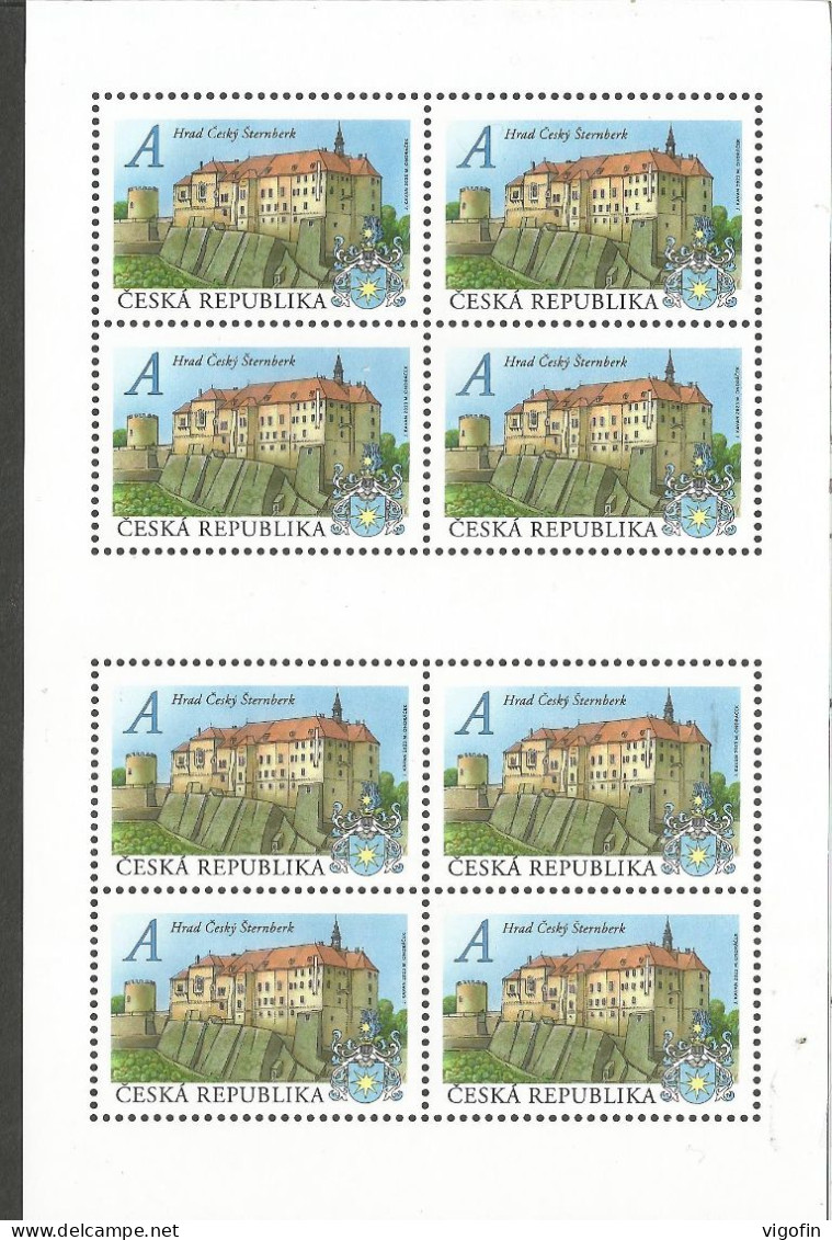 CZ 2023-1194 ŠTERNBERG CASTLE CZECH, MS, MNH - Blocks & Kleinbögen