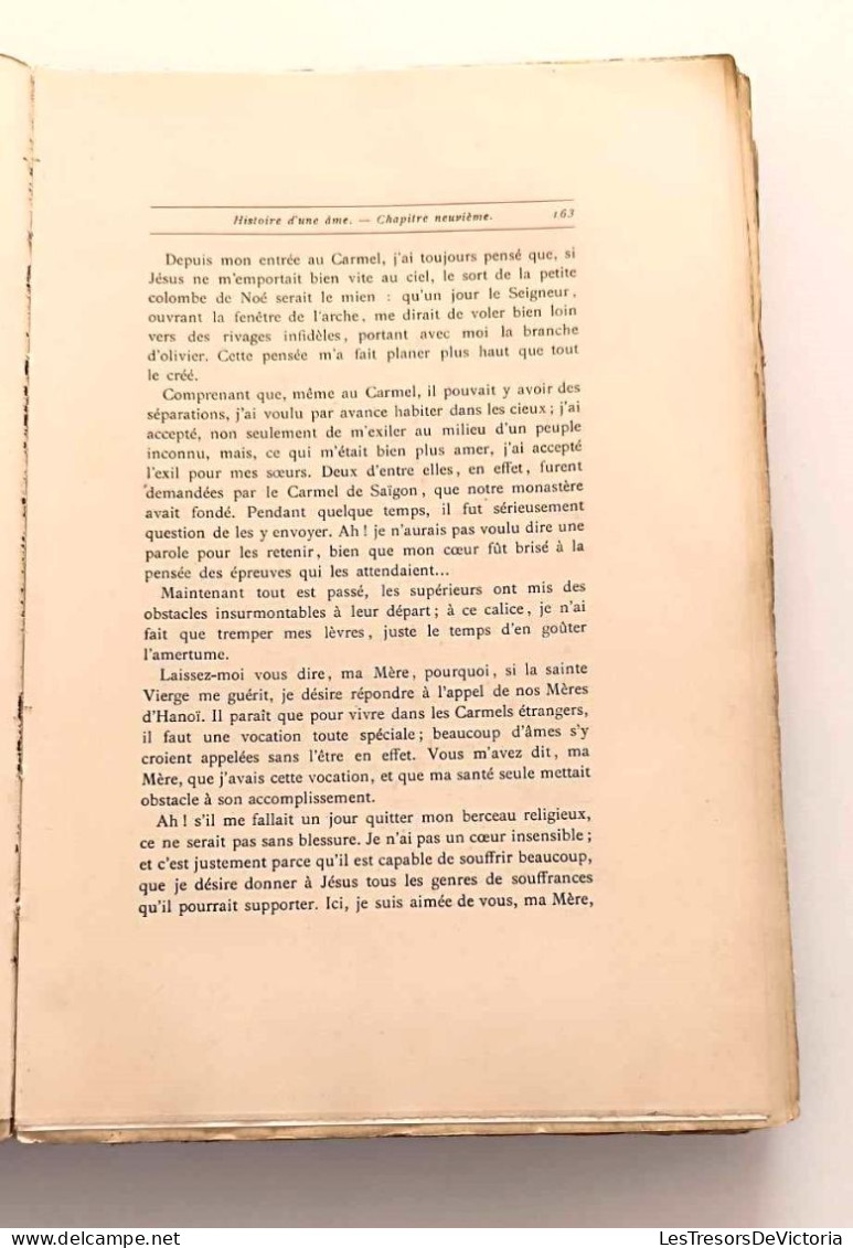 Livre En Français - Soeur Thérèse De L'enfant Jésus - Histoire D'une Ame écrit Par Elle-même - Dim; 17/24/4cm - Religión