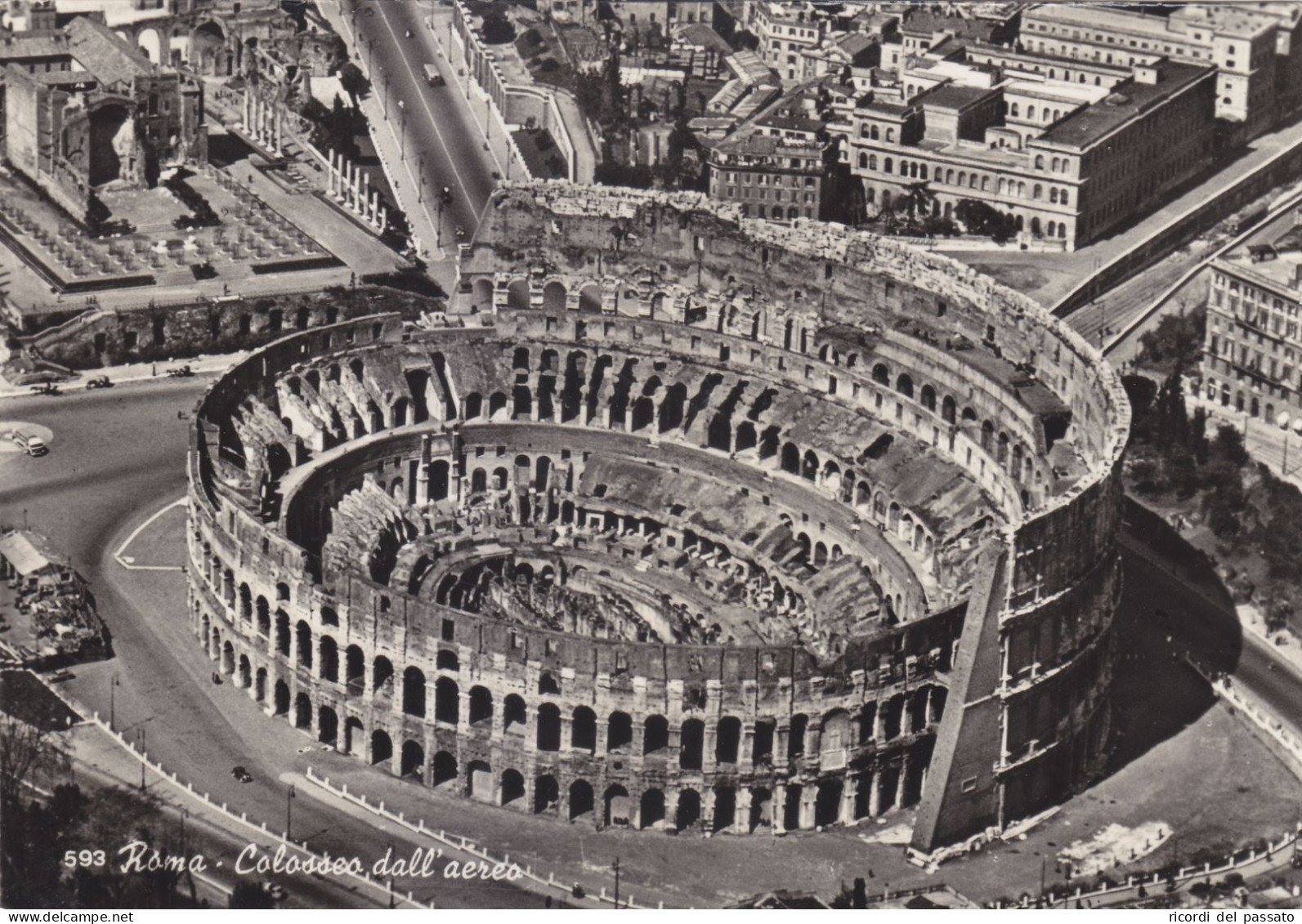 Cartolina Roma - Colosseo Dall'aereo - Kolosseum