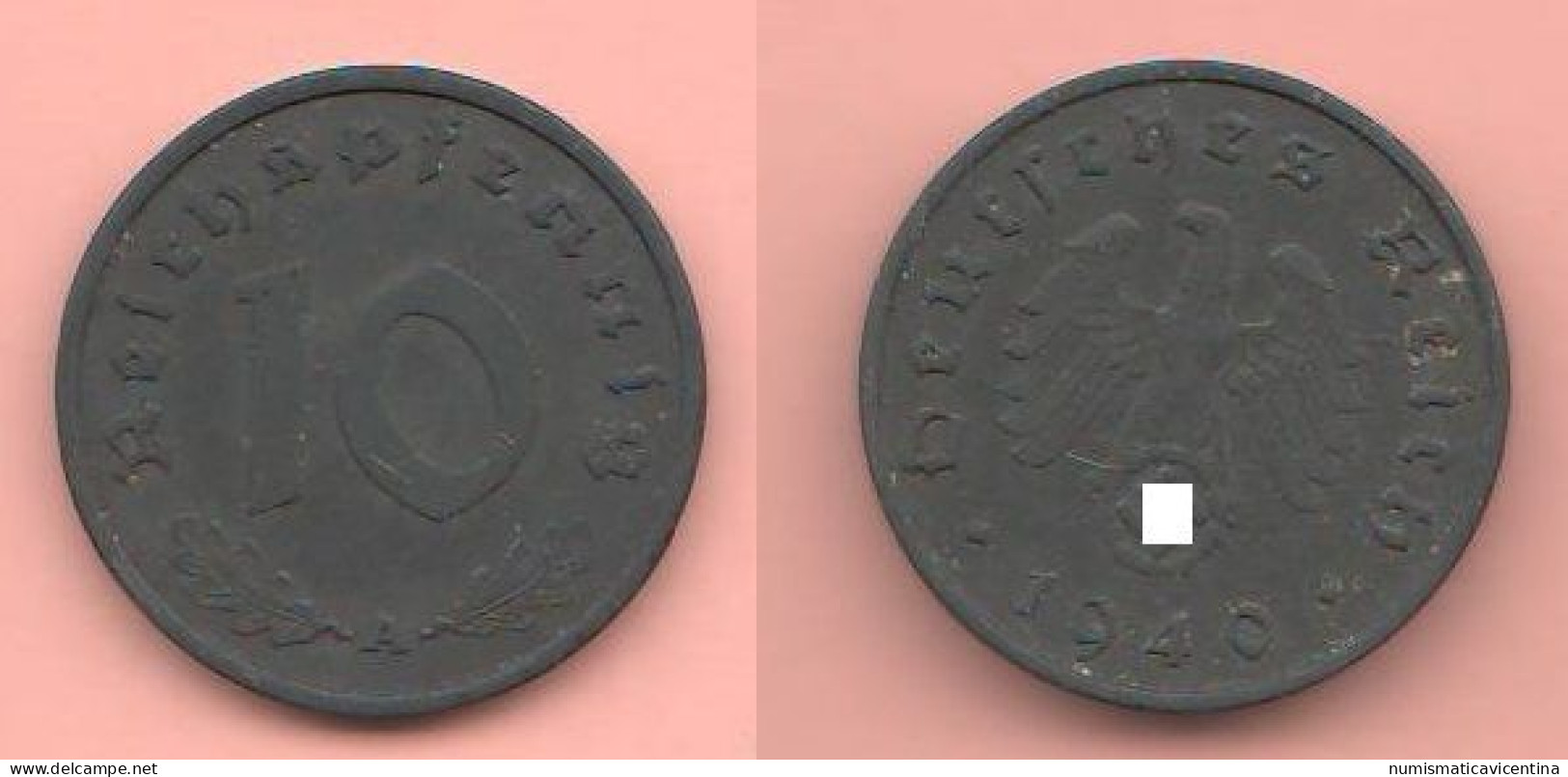 Germania 10 Reichspfennig 1940 A Berlin Mint Germany - 10 Reichspfennig