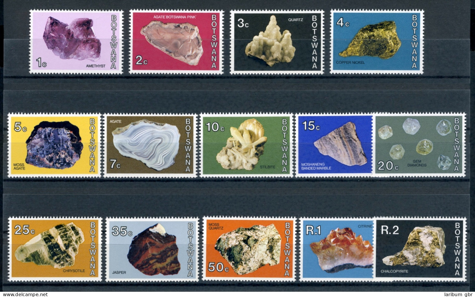 Botswana 114-127 Postfrisch Mineralien #JK377 - Botswana (1966-...)