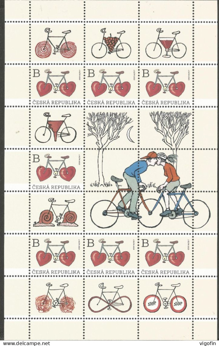 CZ 2023-1195 CYKLING, CZECH, MS, MNH - Blocs-feuillets