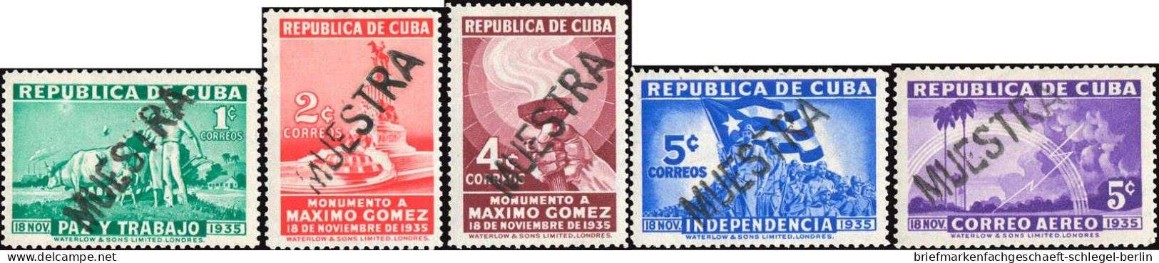 Cuba, 1936, 120-27 Muestra, Ungebraucht - Cuba