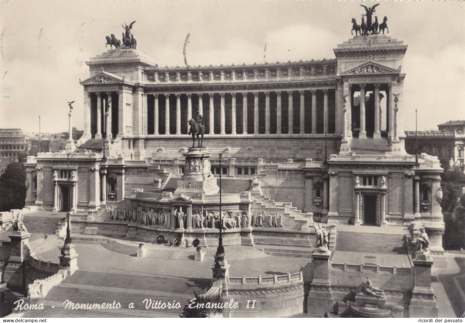 Cartolina Roma - Monumento A Vittorio Emanuele II - Altare Della Patria