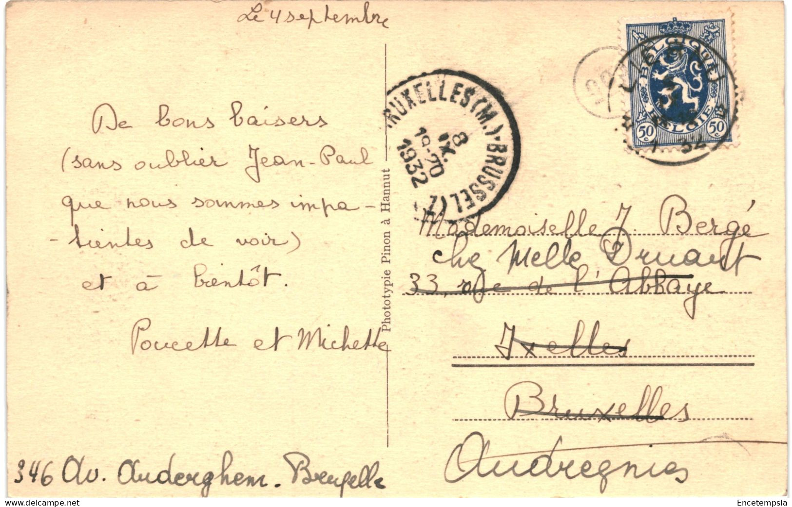 CPA Carte Postale  Belgique Liernu Le Gros Chêne 1932  VM77555 - Eghezee