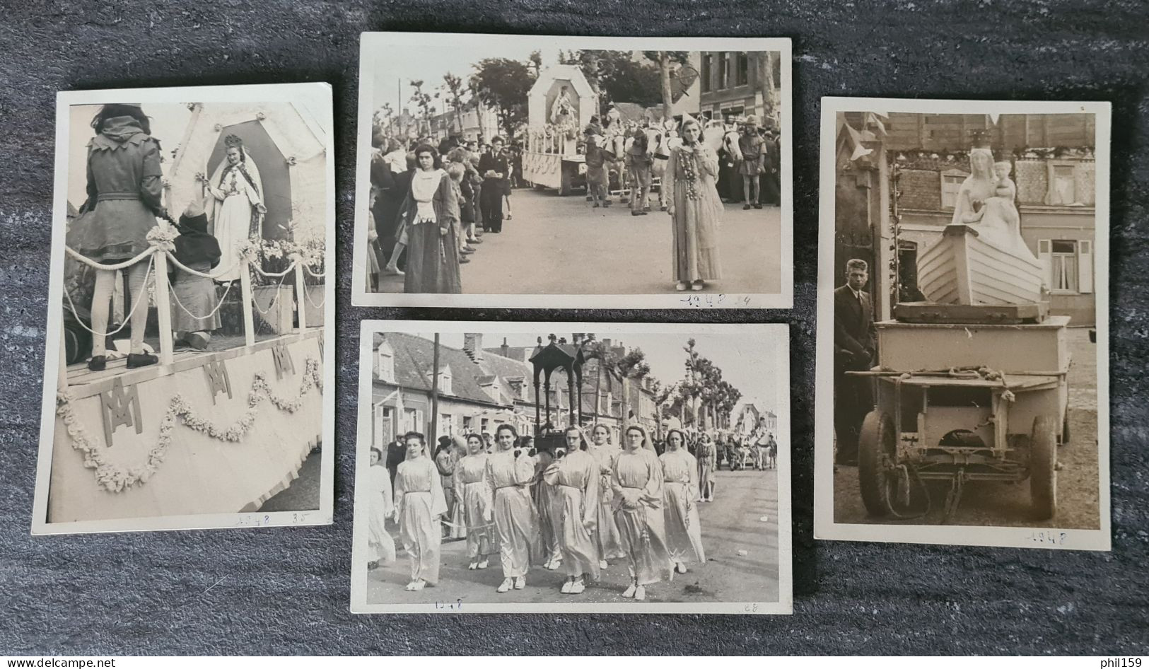 Guines, 27 Juin 1948 Et 11 Juillet, Fête Religieuse, 4 Photos - Guines