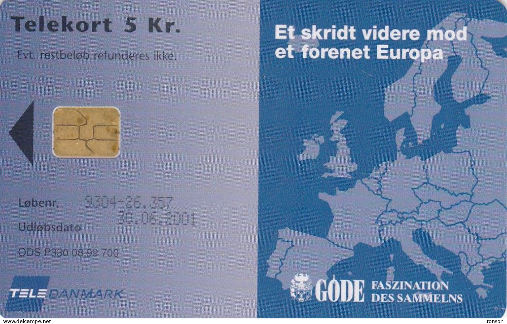 Denmark, P 330, ECU-Finland,  Mint, Only 700 Issued, Statesman, Politician, Flag, 2 Scans. - Dinamarca