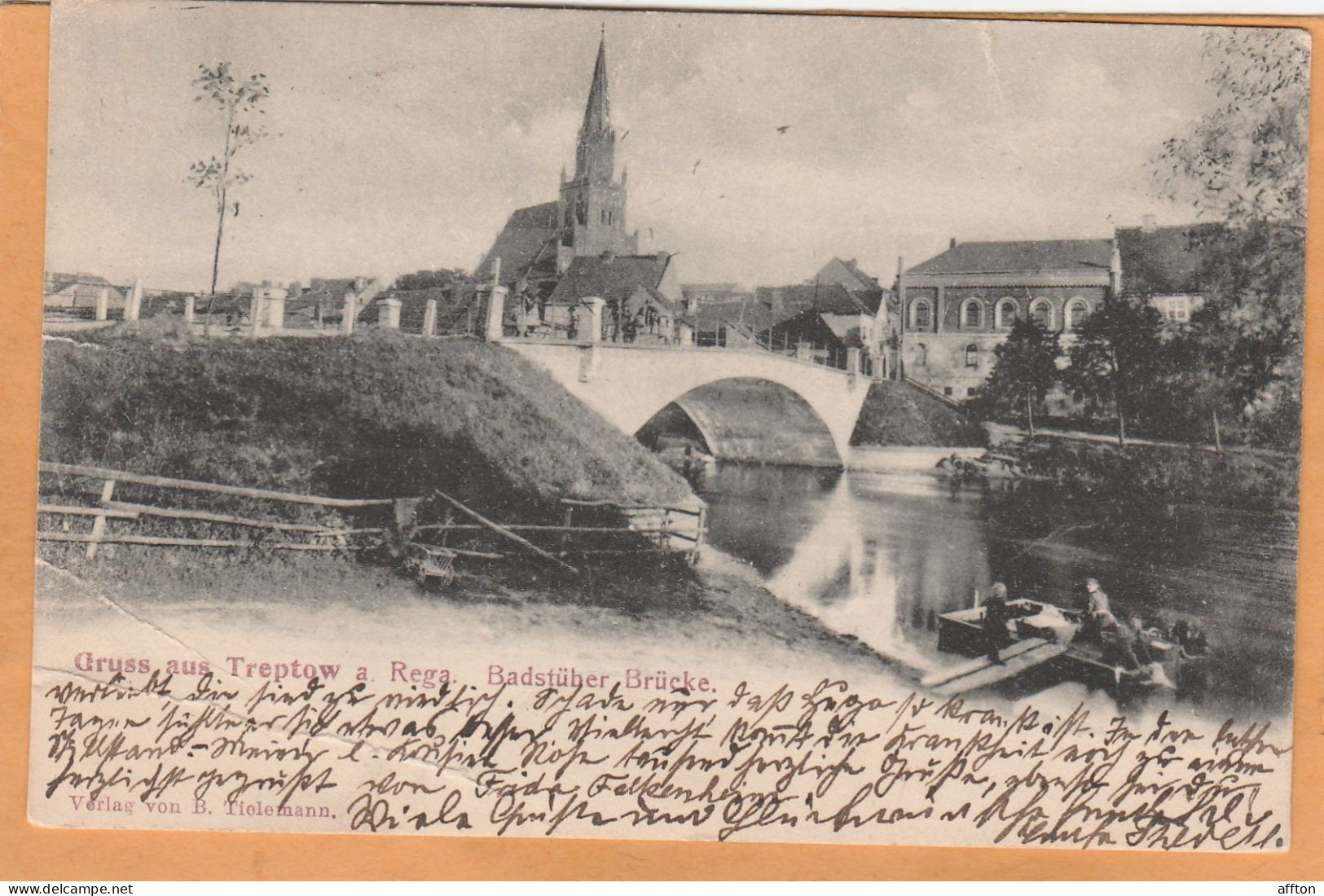 Treptow A/R Germany 1906 Postcard - Treptow