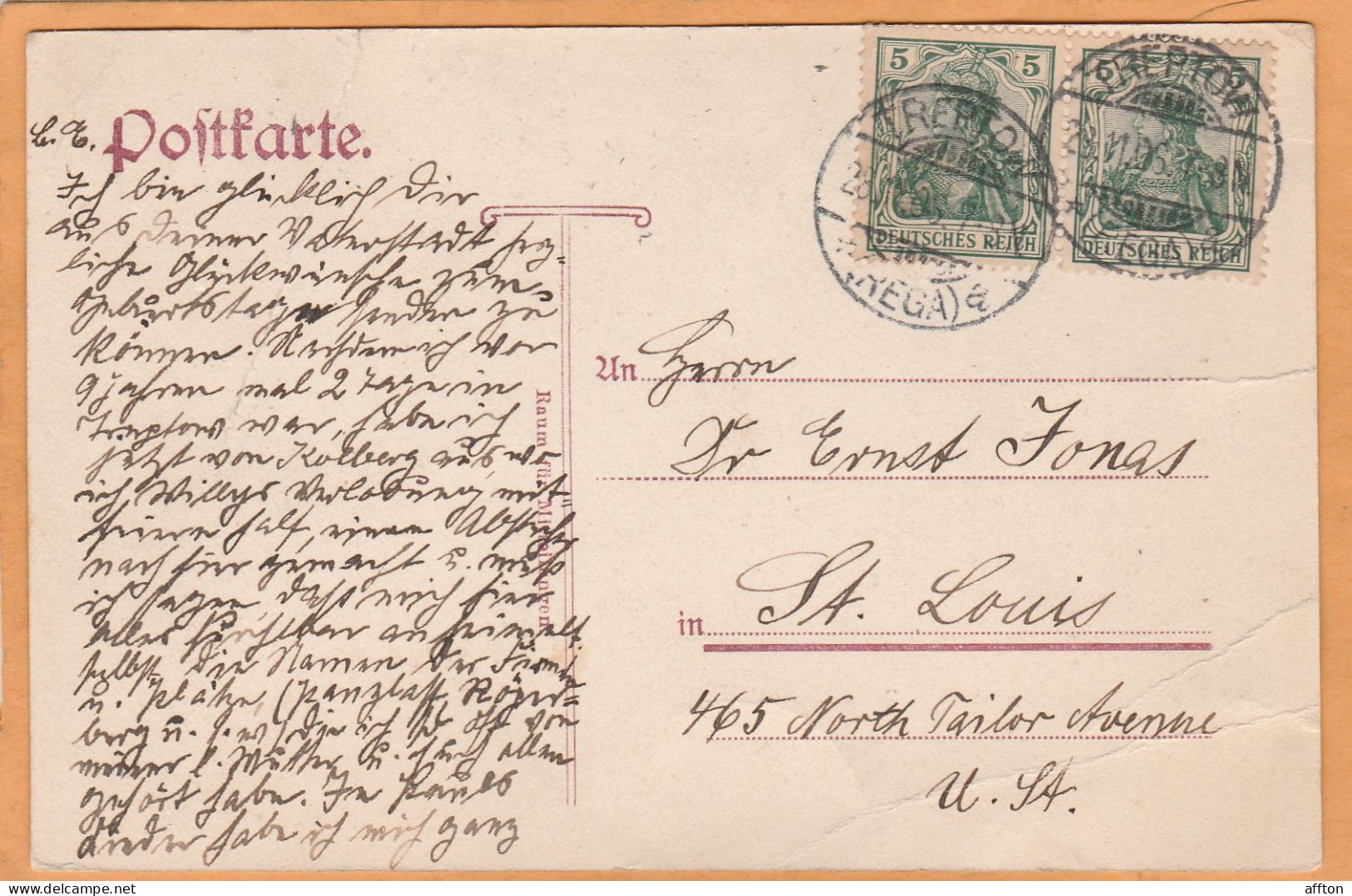 Treptow A/R Germany 1906 Postcard - Treptow