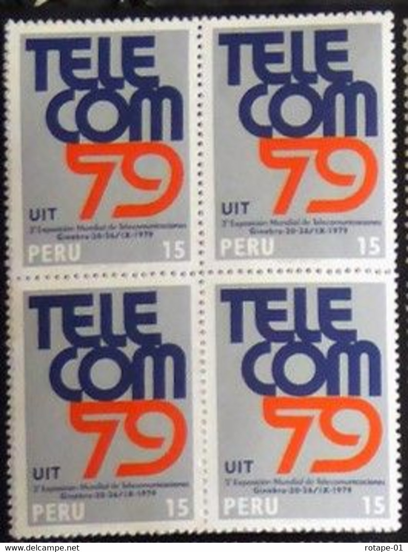 Peru/Pérou  1979  YT N°PE 665,70 Blocs Telecom 79 & Acad Stomato (2 Images) - N** - Pérou