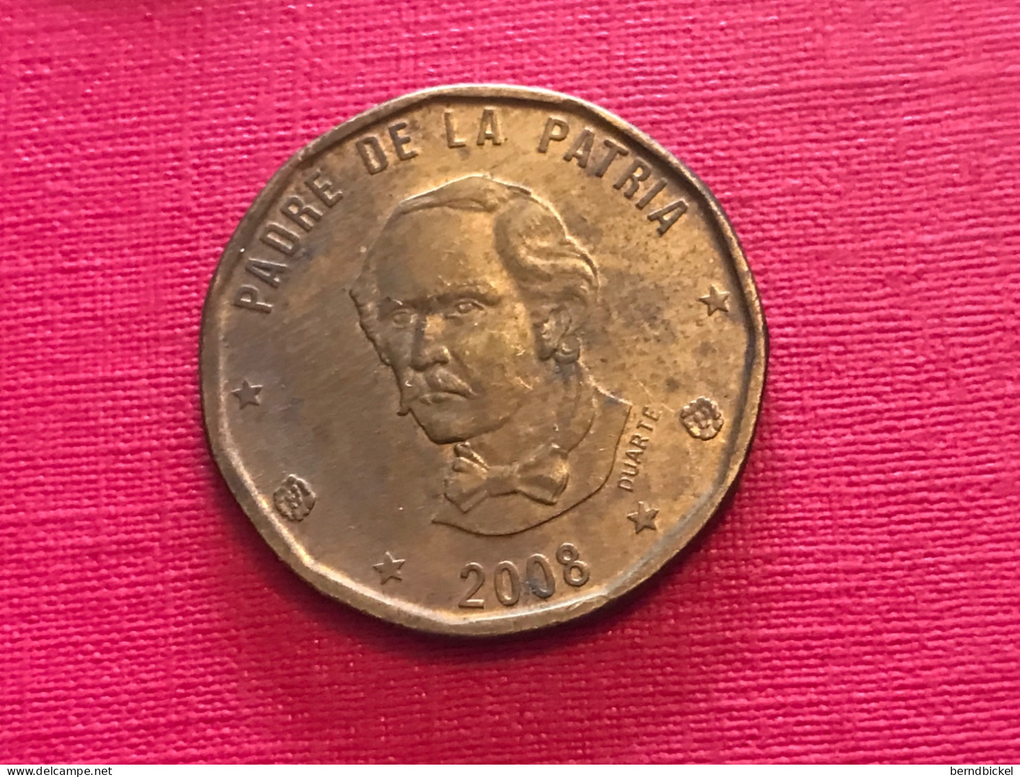 Münze Münzen Umlaufmünze Dominikanische Republik 1 Peso 2008 - Dominicaine