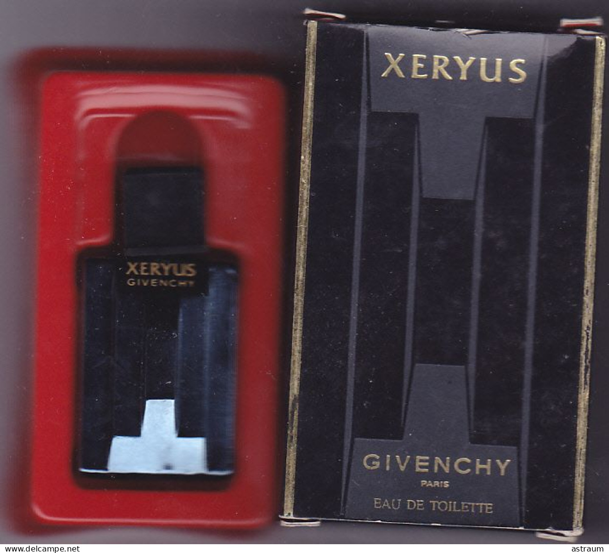 Miniature Vintage Parfum - Givenchy - EDT -  Xeryus - Pleine Avec Boite 4ml - Miniatures Femmes (avec Boite)