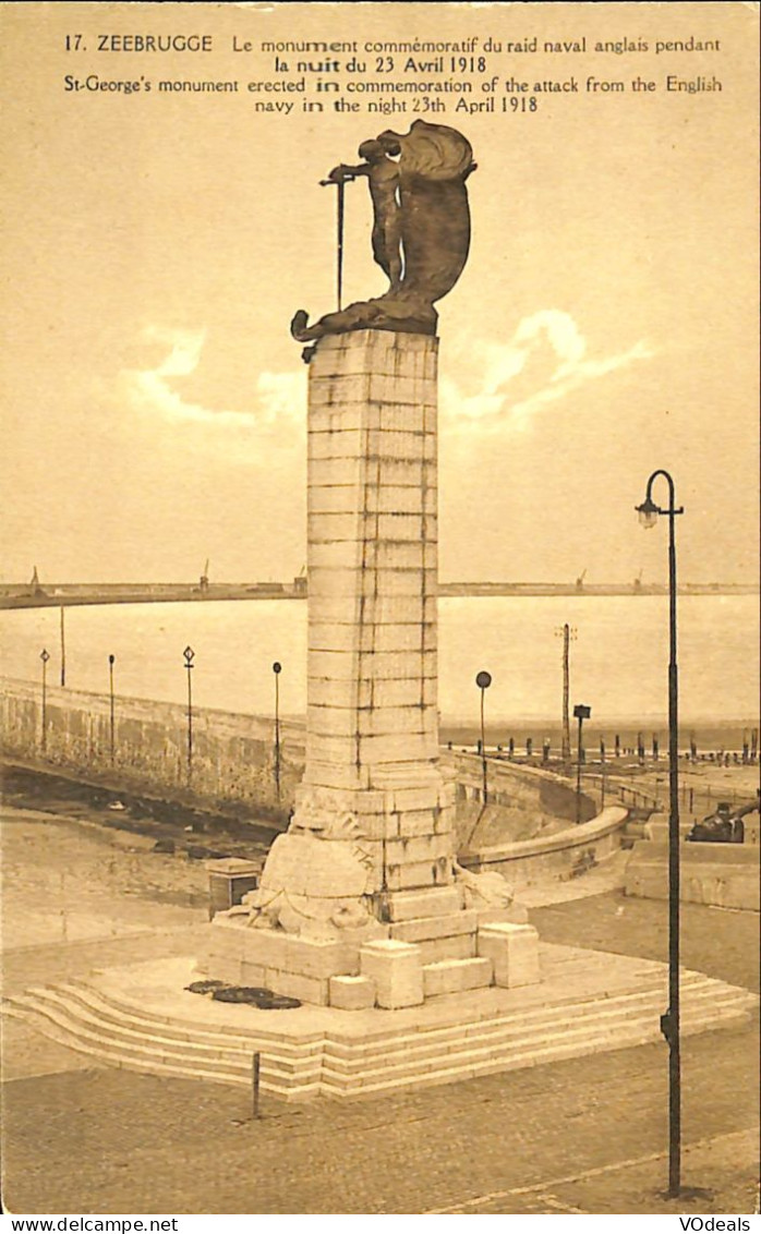 Belgique - Flandre Occidentale - Zeebrugge - Le Monument Commémoratif Du Raid Naval Anglais - Zeebrugge