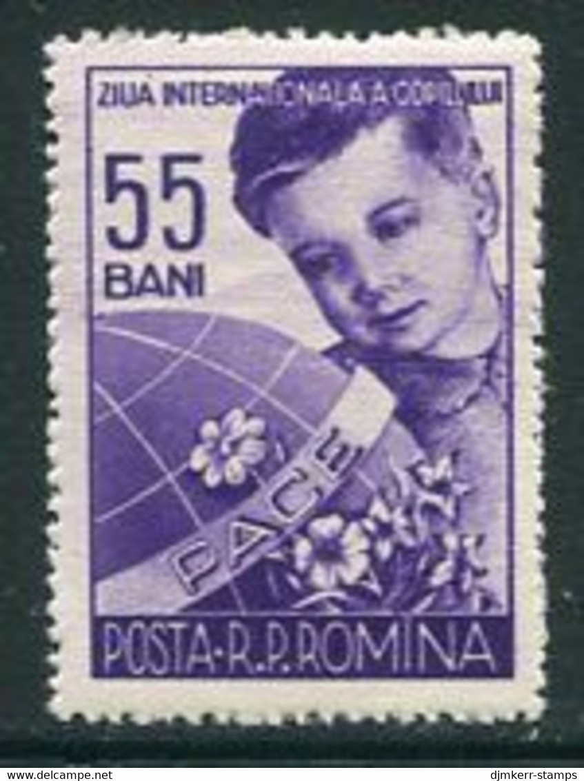 ROMANIA 1956 Children's Day MNH / **.  Michel 1578 - Unused Stamps