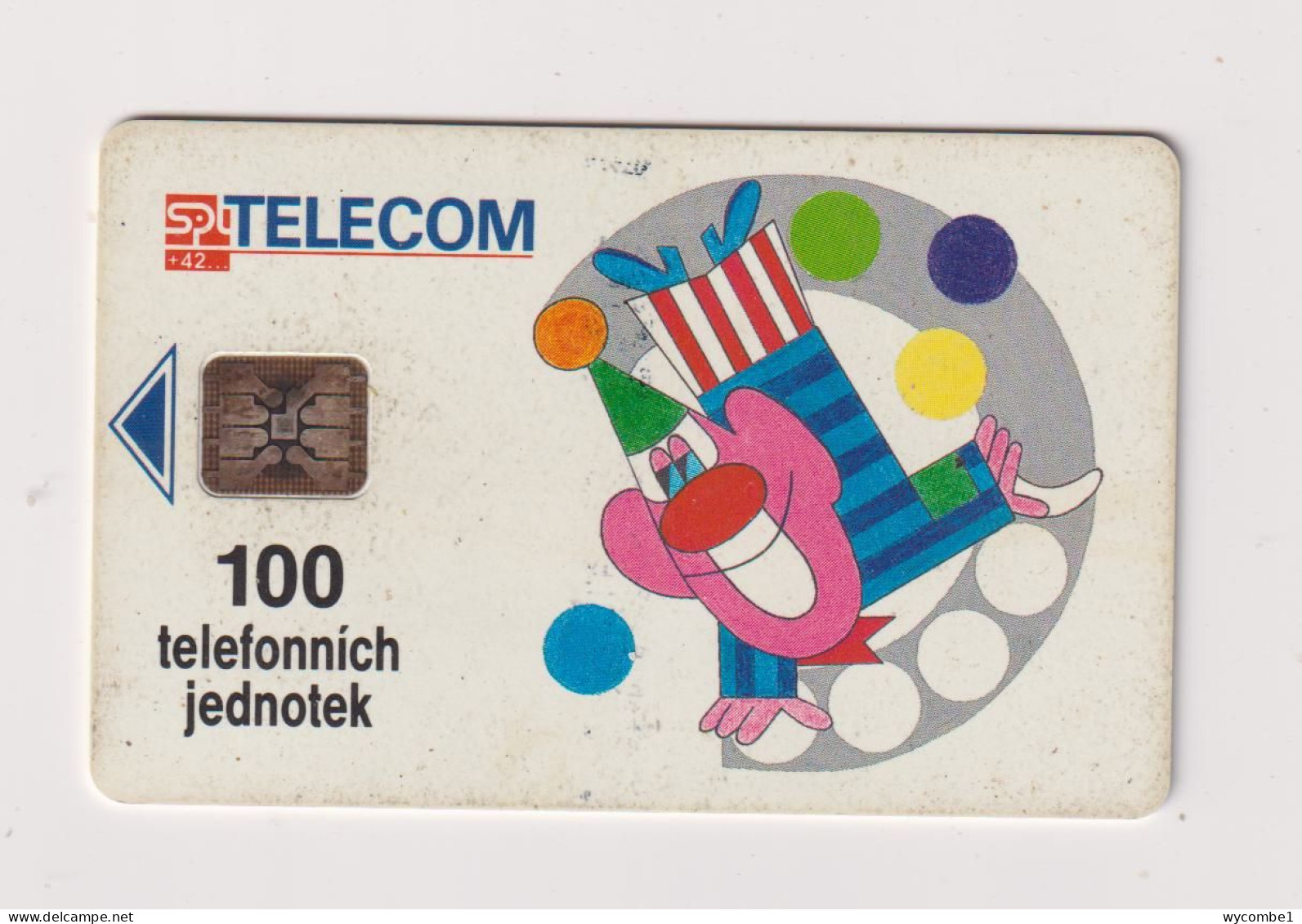 CZECH REPUBLIC - Juggling Clown Chip Phonecard - Repubblica Ceca