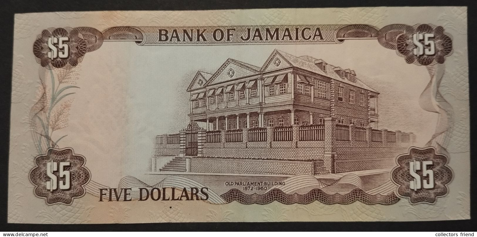 Jamaica P.061b 5 Dollars (1976) - XF++ - RARE - Jamaique