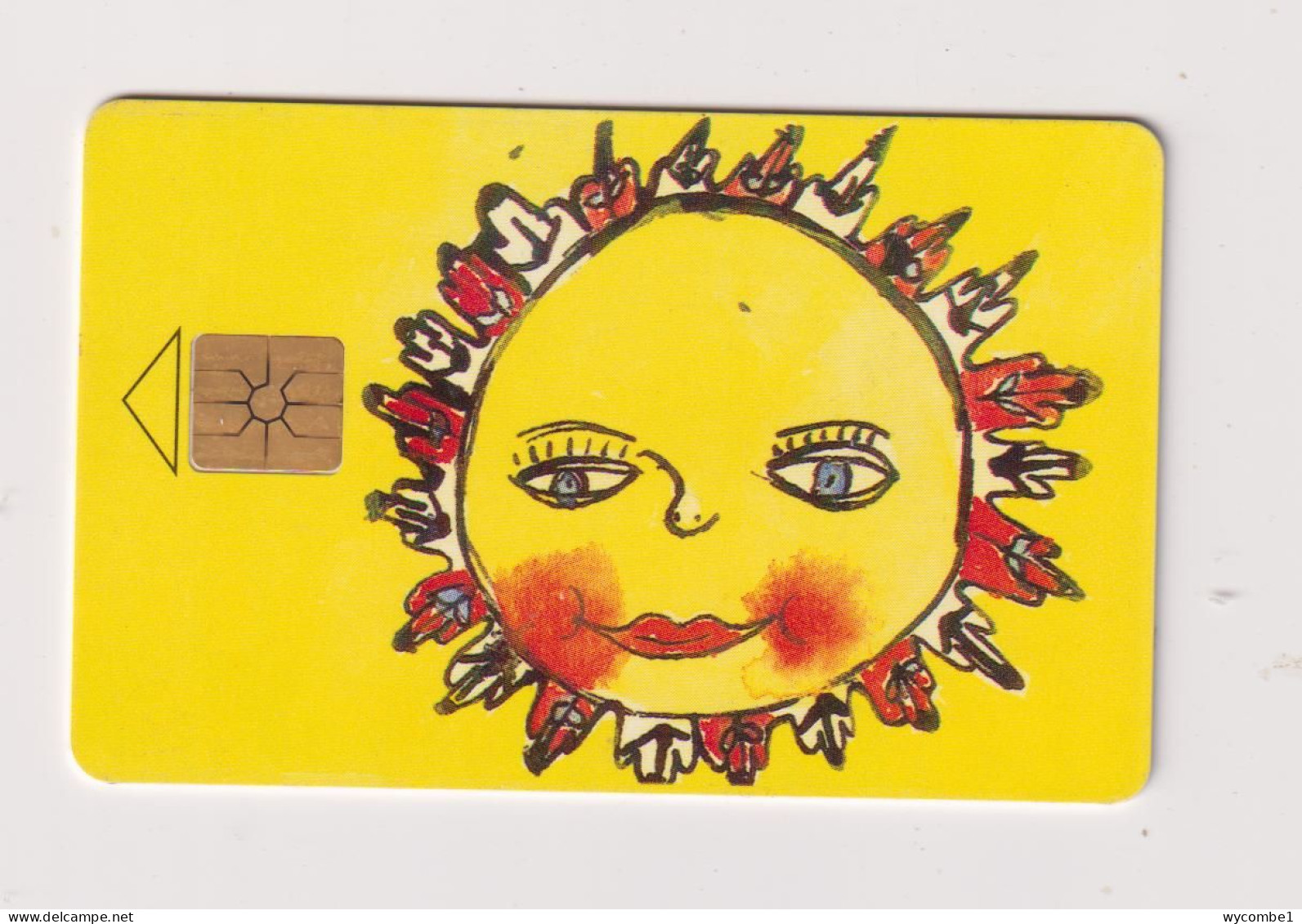 CZECH REPUBLIC - Sun Face Chip Phonecard - Tchéquie