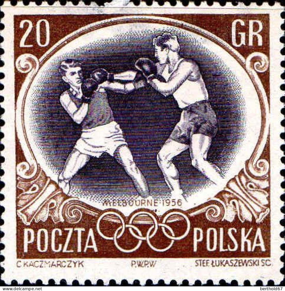 Pologne Poste N* Yv: 871/877 Jeux Olympiques De Melbourne (défaut Gomme) Divers Defauts - Ete 1956: Melbourne