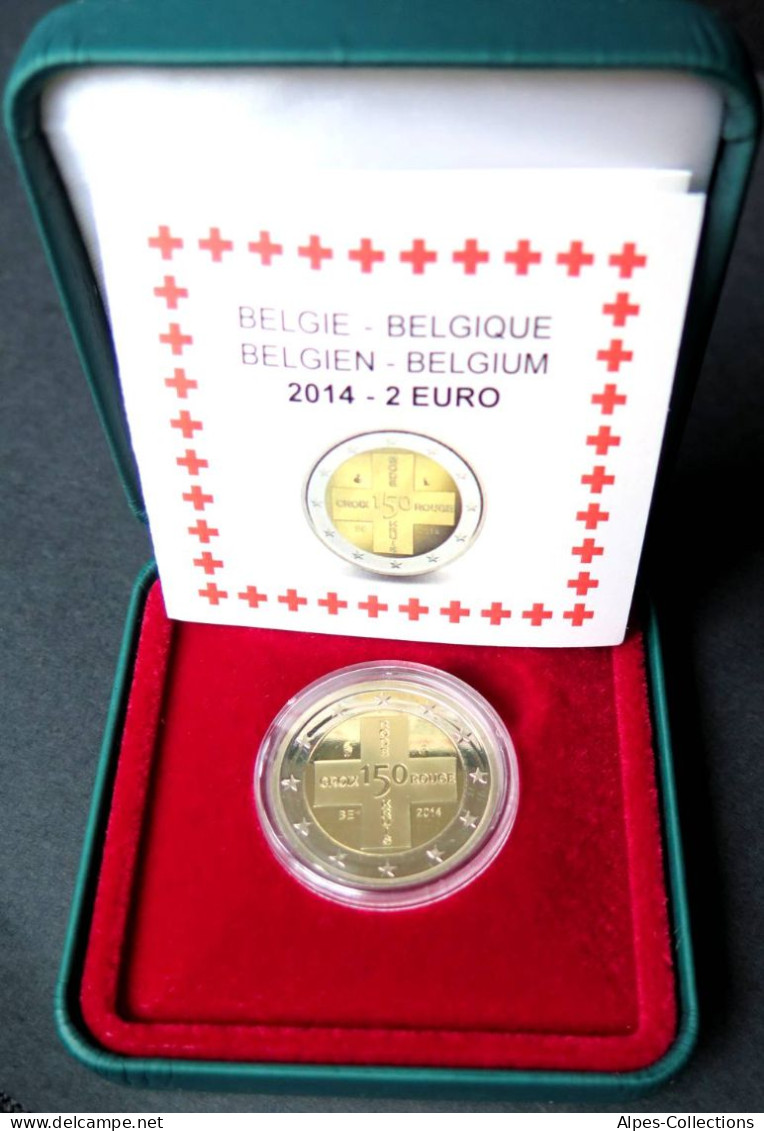 BE20014.6 - COFFRET BE BELGIQUE - 2 Euros Comm. 150ème Anniv Croix Rouge - 2014 - Belgique