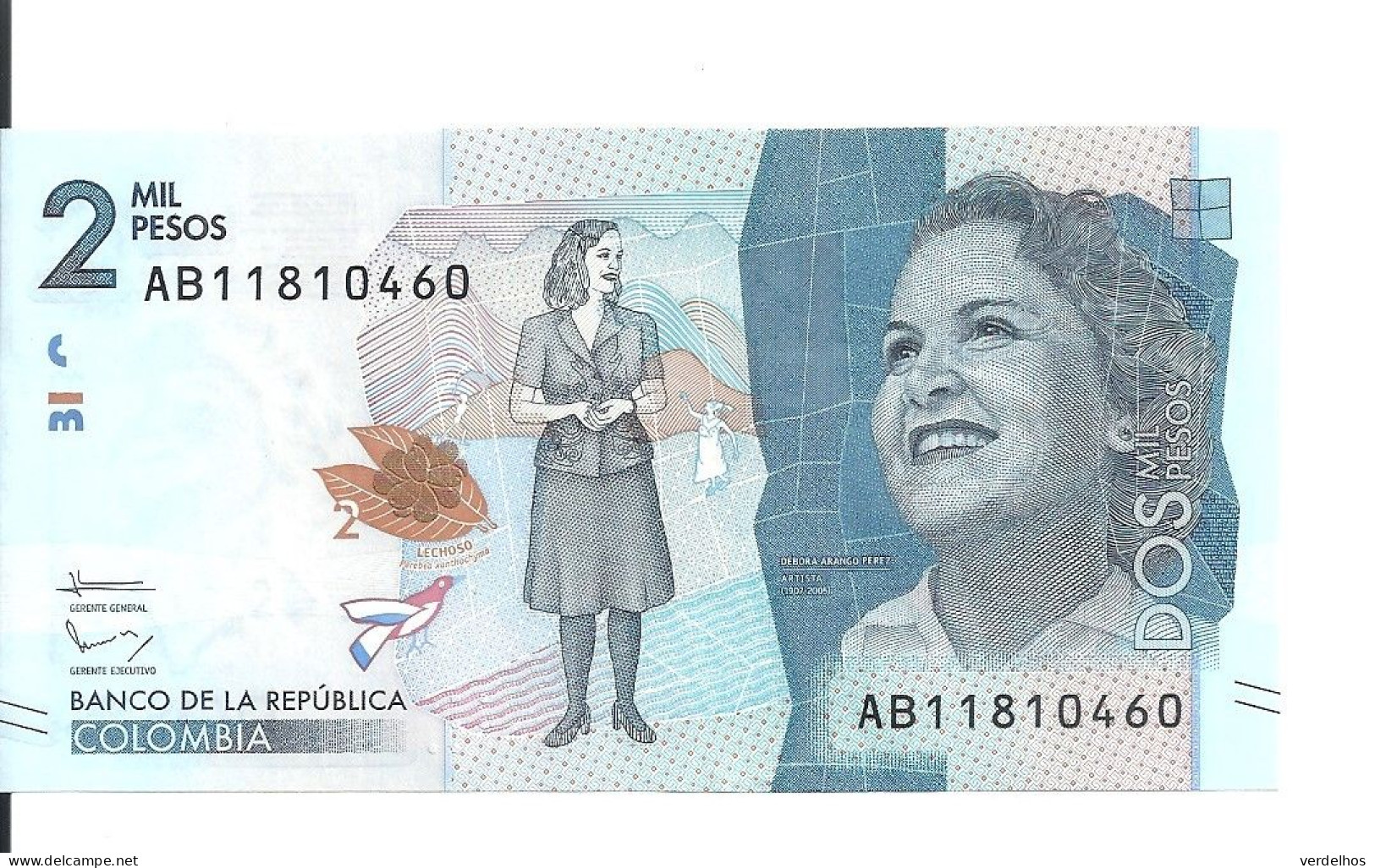 COLOMBIE 2000 PESOS 2015 UNC P 458 A - Colombie