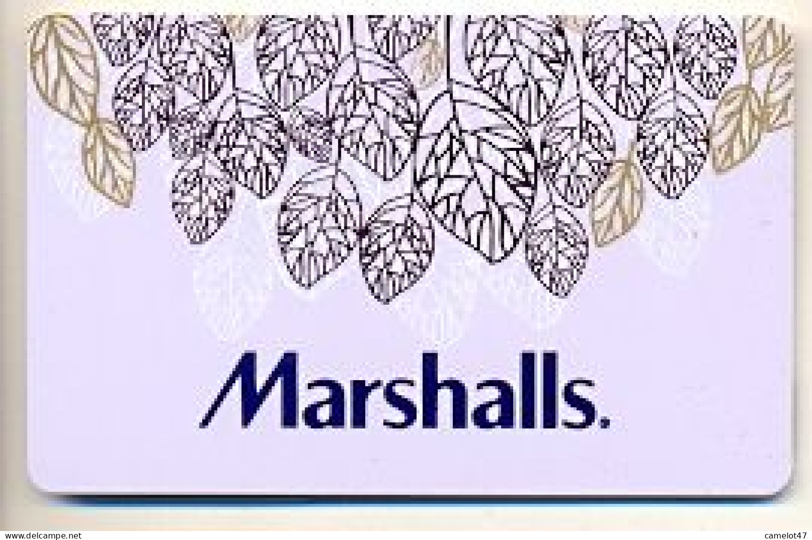 Marshalls  U.S.A., Carte Cadeau Pour Collection, Sans Valeur, # Marshalls-92 - Gift And Loyalty Cards