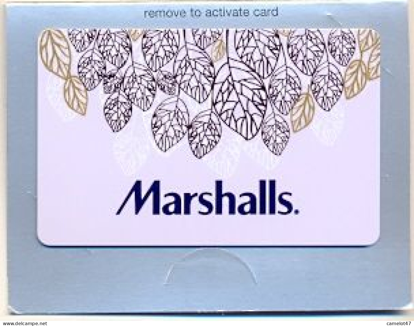 Marshalls  U.S.A., Carte Cadeau Pour Collection, Sans Valeur, # Marshalls-92a - Gift And Loyalty Cards