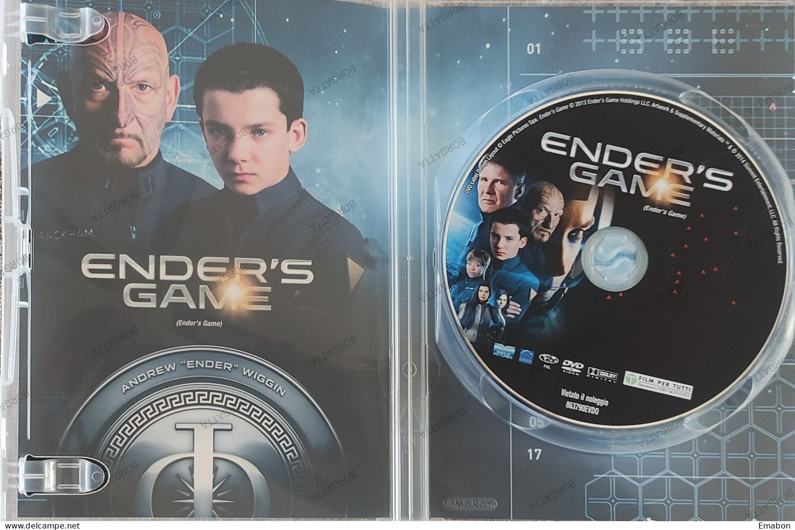 BORGATTA - FANTASCIENZA - Dvd ENDER'S GAME - HARRISON FORD - PAL 2 - EAGLE 2014- USATO In Buono Stato - Sci-Fi, Fantasy