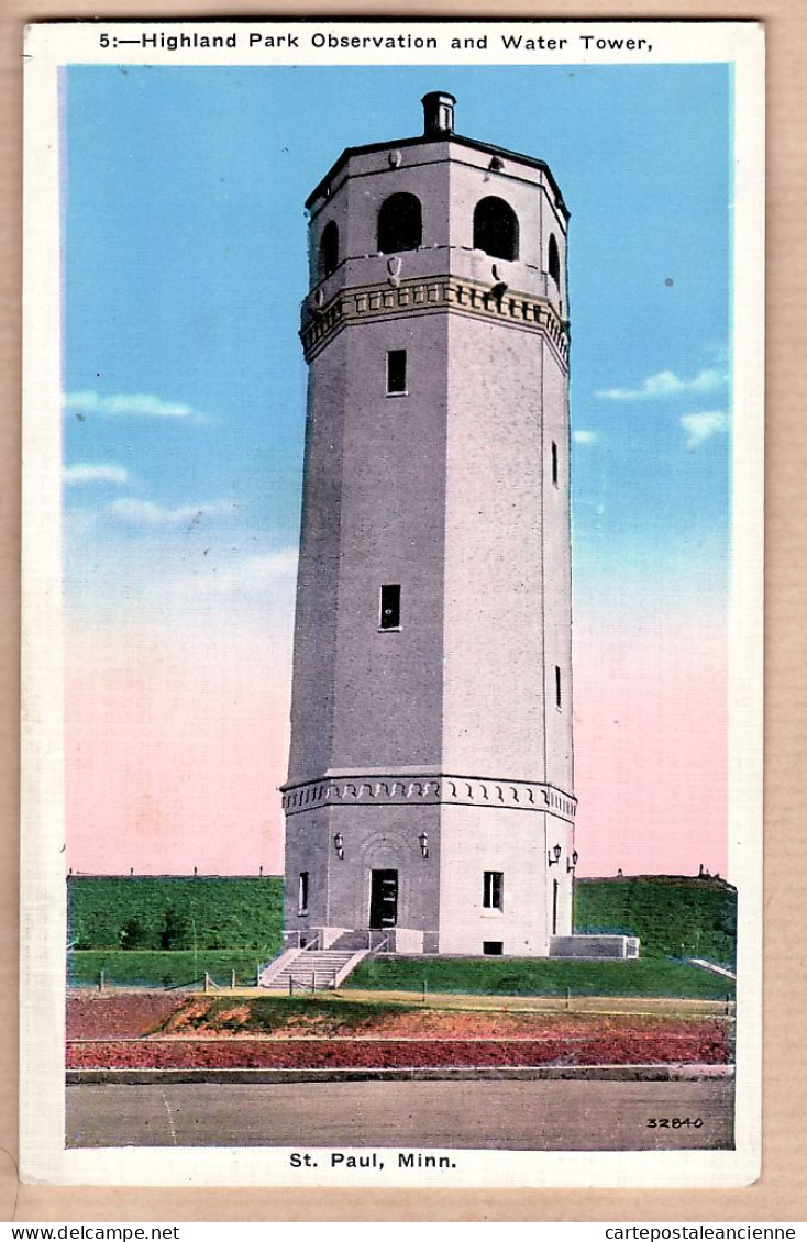 01666 / ST PAUL Saint MN-Minnesota Highlandpark Observation And Water Tower 1910s - St Paul