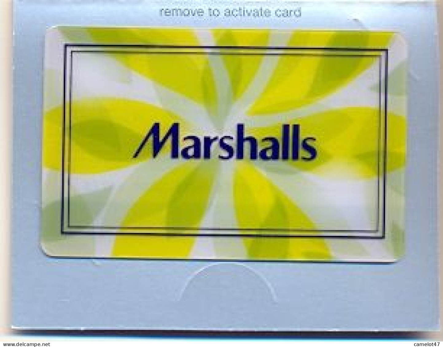 Marshalls  U.S.A., Carte Cadeau Pour Collection, Sans Valeur, # Marshalls-93a - Gift And Loyalty Cards