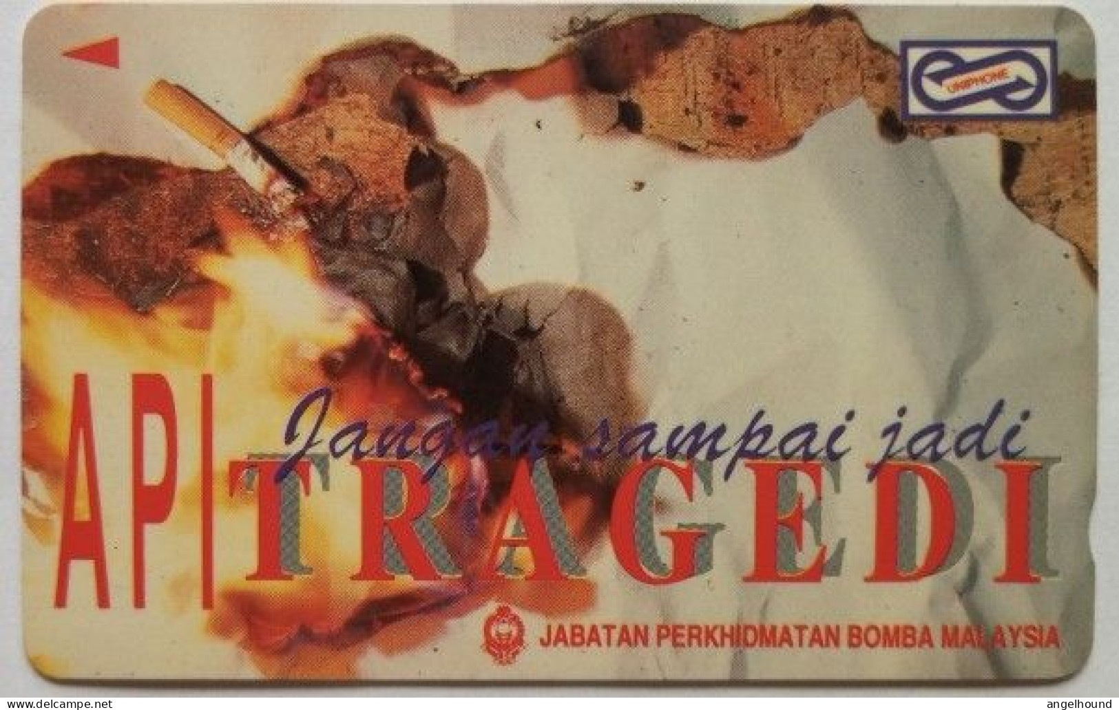 Malaysia Uniphonekad $10 GPT  71MSAB - Fire Tragedi 1 - Malaysia