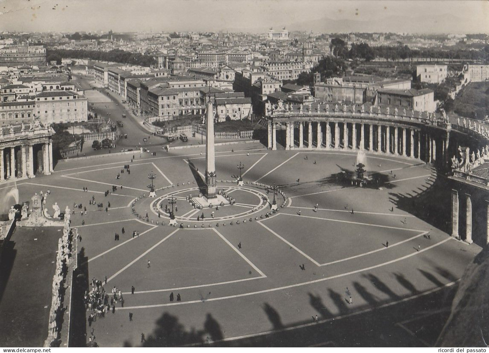 Cartolina Roma - San Pietro , Via Della Conciliazione - San Pietro