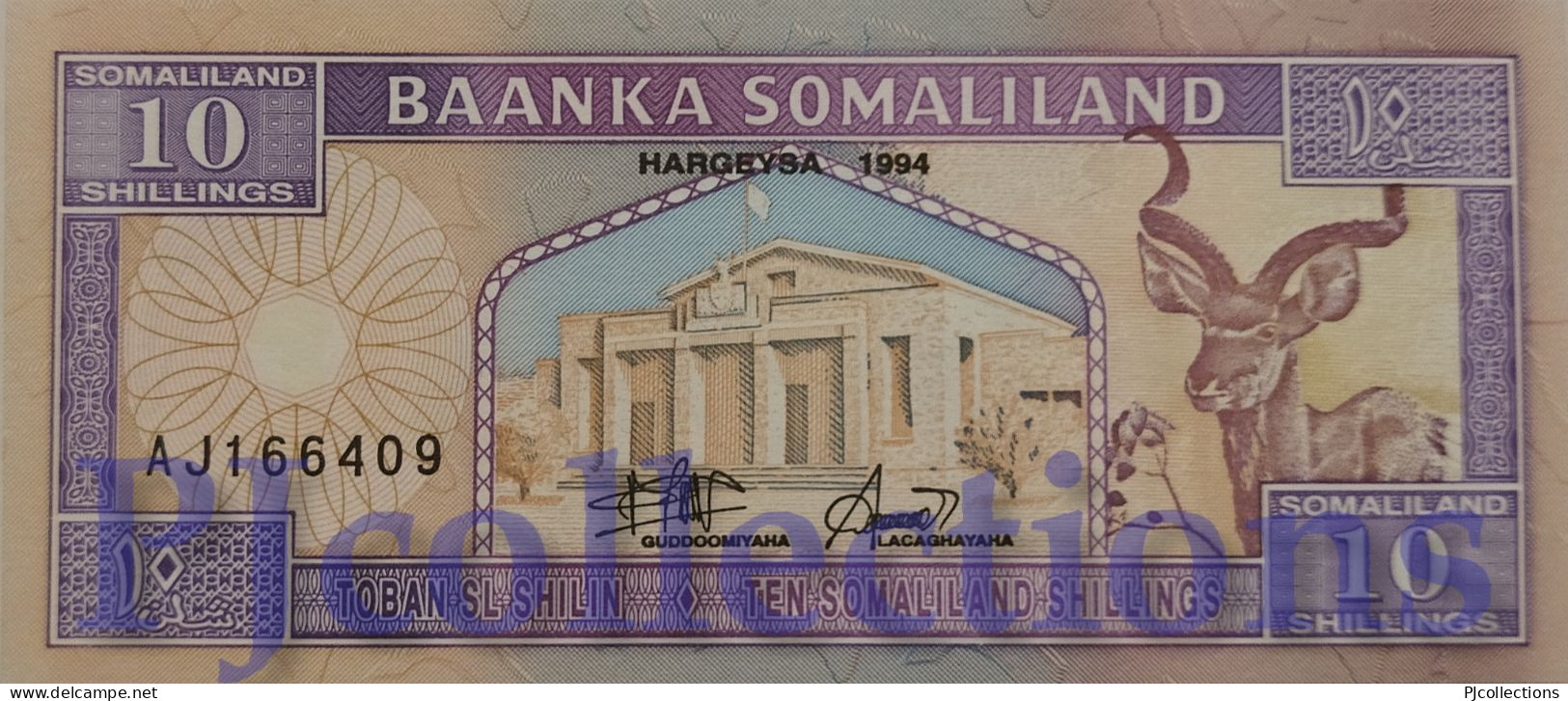 SOMALILAND 10 SHILLINGS 1994 PICK 2a UNC - Other - Africa