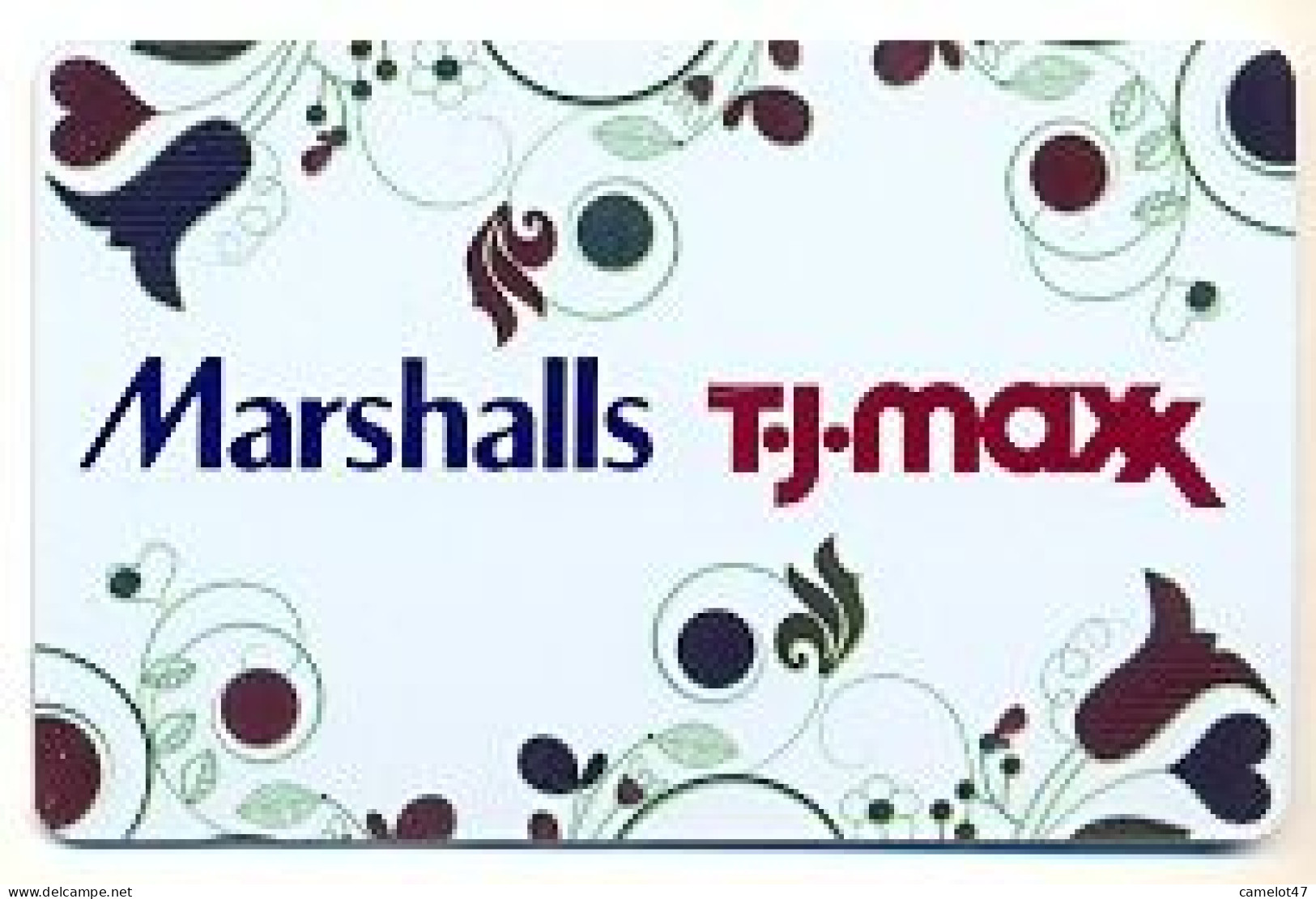 Marshalls  U.S.A., Carte Cadeau Pour Collection, Sans Valeur, # Marshalls-94 - Gift And Loyalty Cards