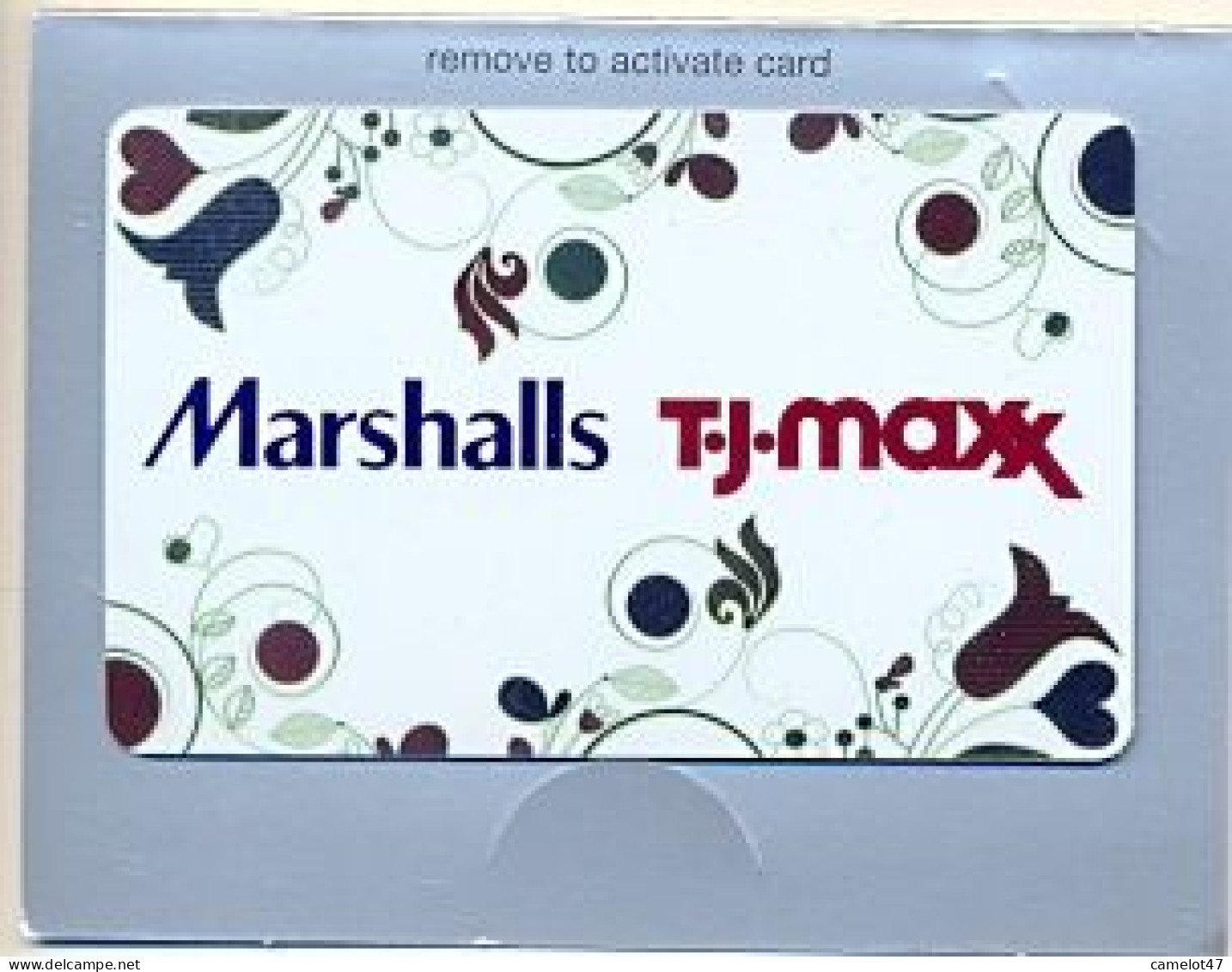 Marshalls  U.S.A., Carte Cadeau Pour Collection, Sans Valeur, # Marshalls-94a - Gift And Loyalty Cards