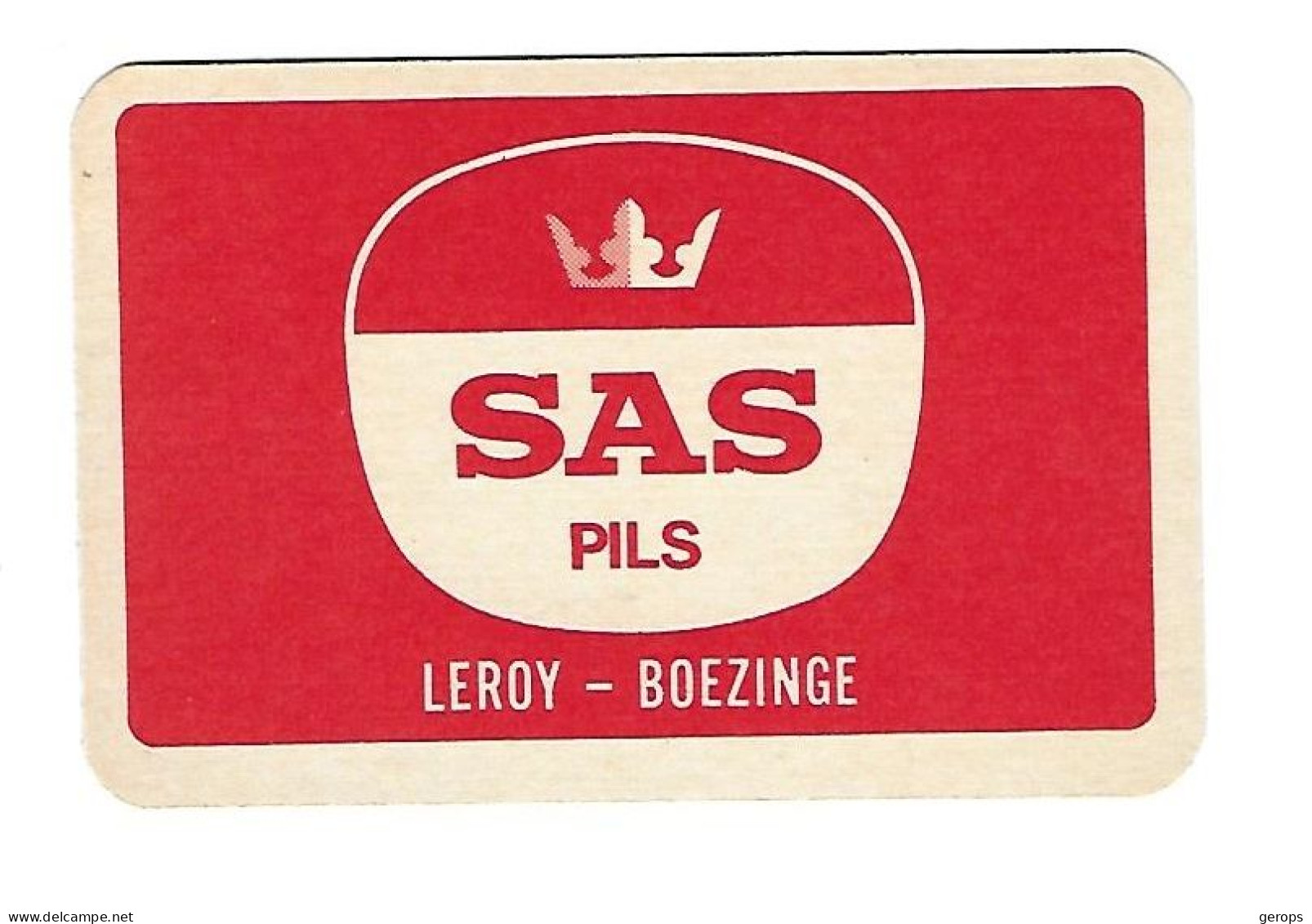 145a  1 Enkele Speelkaart Brij. Leroy Boezinge - Autres & Non Classés