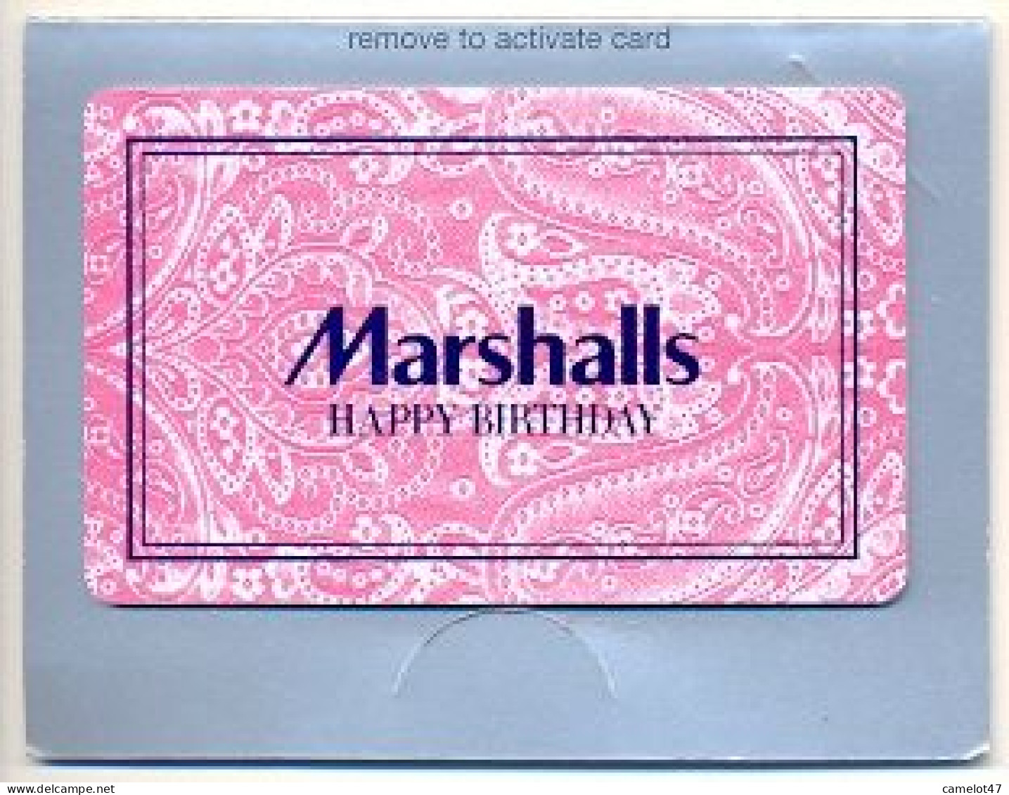 Marshalls  U.S.A., Carte Cadeau Pour Collection, Sans Valeur, # Marshalls-96a - Gift And Loyalty Cards